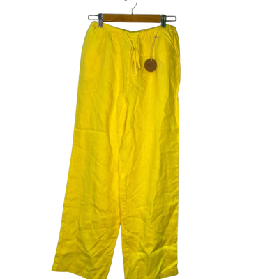 Subtitled Womens  Size M Casual Pants Yellow 