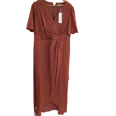 BNWT Forever New Curve Womens  Size 20 Formal Dress Brown 