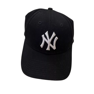 New Era Cap Company, black cotton baseball cap NY