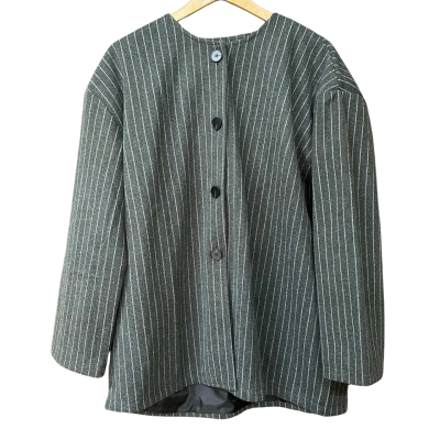 BNWT Bronze Snake Womens Size 10 Grey/Striped Jacket