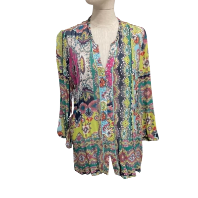 Loobies Story  Size M 3/4 Sleeve Top Multicoloured 
