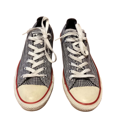 Converse   Size 9 Checked / Navy Blue / White 