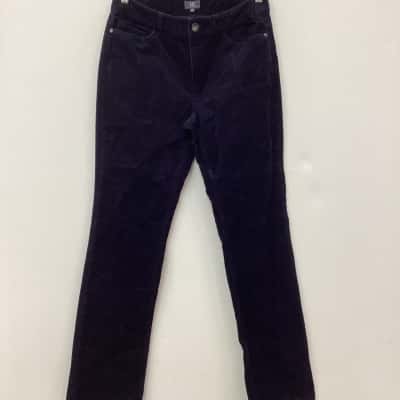 Sportscraft Corduroy Pants Navy Blue Size 10