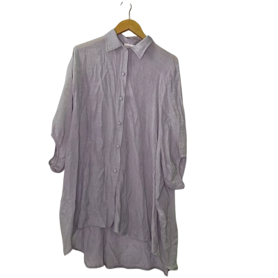 Cotton Village Womens  Size L / M Long Sleeve Shirt Grey 