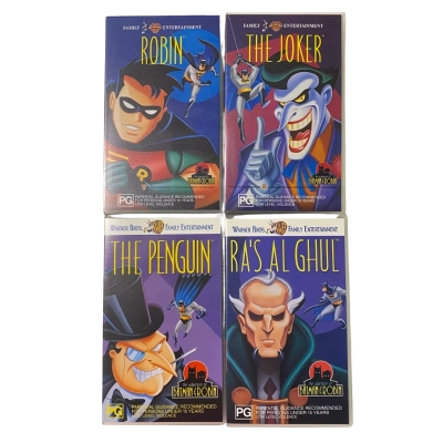The Adventures of Batman & Robin VHS set of 4