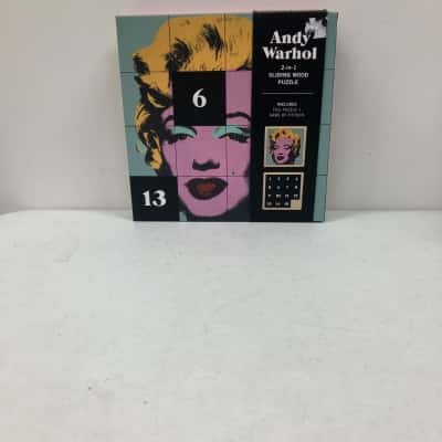 Andy Warhol 2-in-1 Sliding Wood Puzzle
