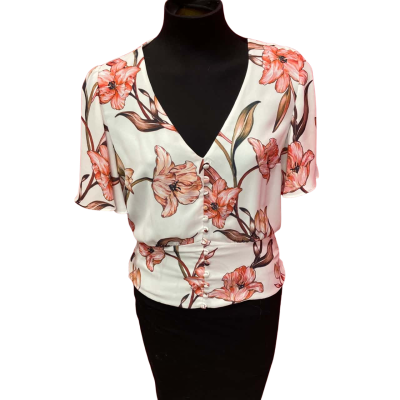 Portmans Womens  Size 12 Multicoloured Top With Tie Waist