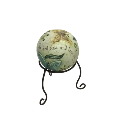 Carson Home Accents “Inspiration” 3D Butterfly Orb On Metal Stand