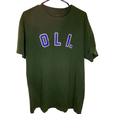 Oli Clothing Mens T-shirt Size L Green 