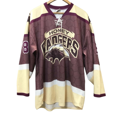 Kridgett Kreations Size L Honey Badgers Ice Hockey Jersey