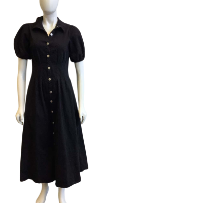BNWT Indi Luxe by Indikah Women's Size 12 Short Sleeve Maxi Dress  Black  