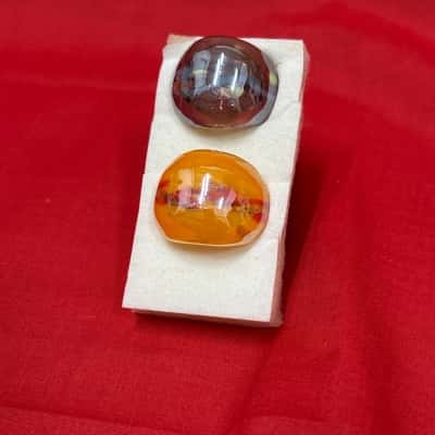  Women's Handmade Artisan Glass Ring's x 2