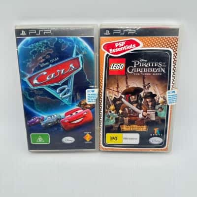 PSP Cars 2 & LEGO Pirates Of The Caribbean Games
