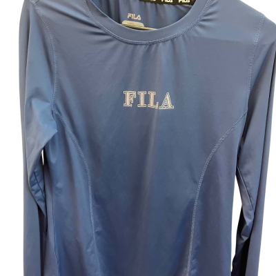 Fila Womens  Size M Swim shirt Blue / Silver 