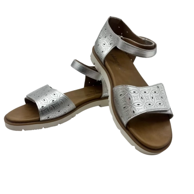 Taking Shape Womens Sandals Silver Size 41