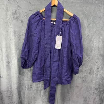 Trenery Womens  Size XXS Blue shirt