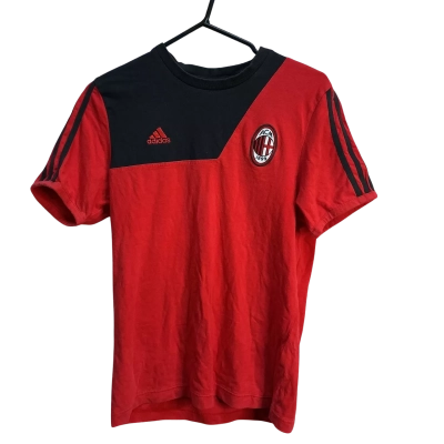 Adidas Mens  Size S Short Sleeve T-shirt Black  / Red 