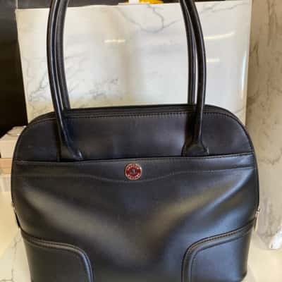 Oroton Womens Shoulder Bag Black  