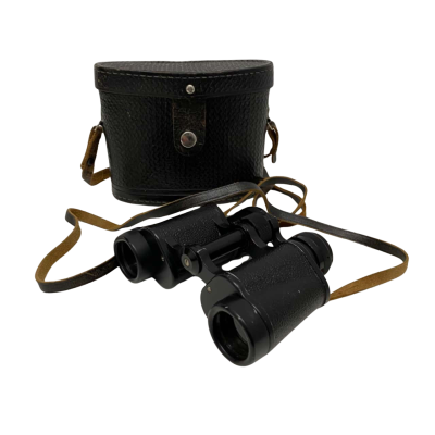 Vintage BPC5 8x30 Porro Prism Binoculars Black