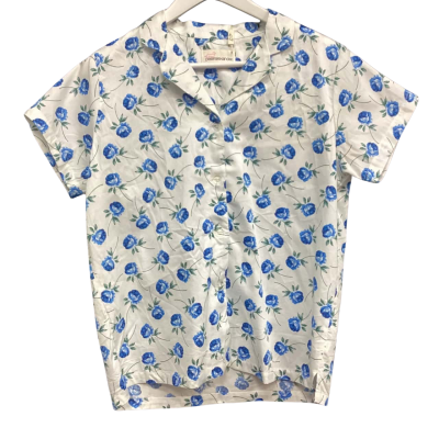 NEW Peter Alexander Pyjama Set  Size S Blue / Floral / White 