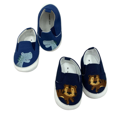Target Baby Shoes Size Tiger 2 / Dinosaur 4 Shoes  Navy Blue 