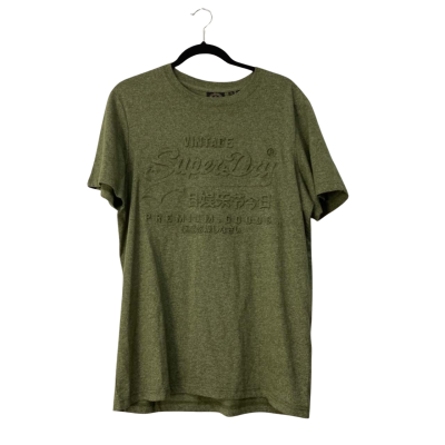 Superdry Mens  Size L Green T shirt