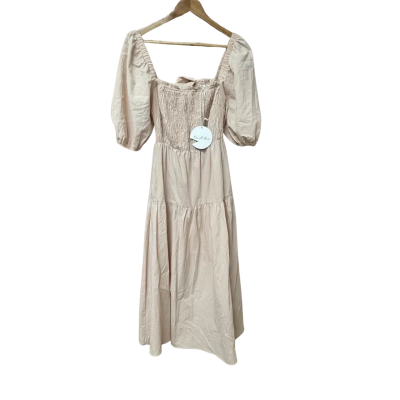 BNWT Pearl + Sea Womens Size 8 Cotton Beige Dress