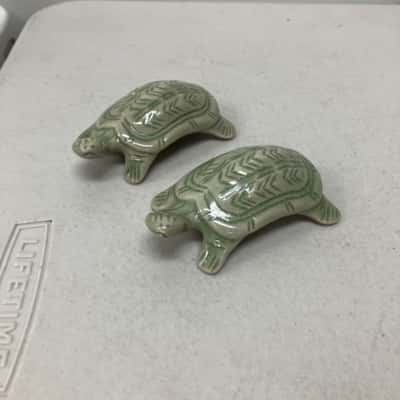Thai Celadon Green Turtles x2 
