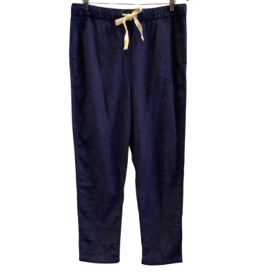 Brand New Sussan Womens  Size 14 Linen Blend Casual Pants Imperial Ink