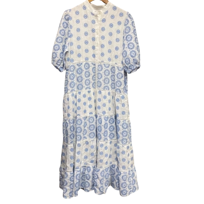 Alessandra Womens  Size S Maxi Dress Blue / White 
