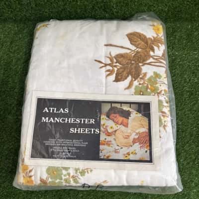 Vintage Floral Atlas Manchester Sheets x 2 (Size Double)