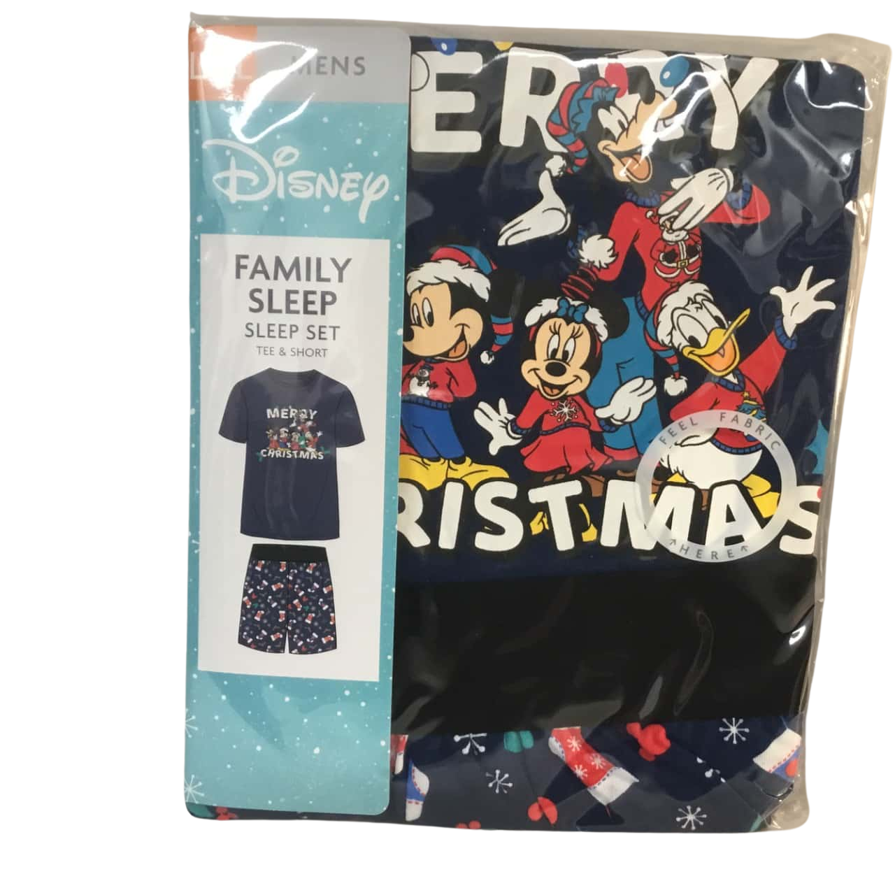 Disney Mens Tee & Short PJ Christmas Set Size LXL(s)