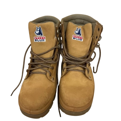 Steel Blue Mens  Size 7.5 Steelcap Boots Wheat