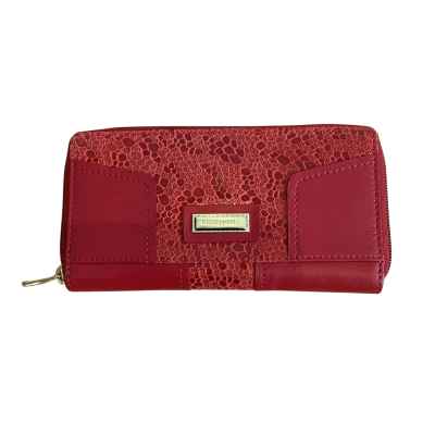 Modapelle Women's Leather Purse Red 