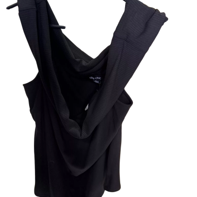 City Chic Womens  Size XL Black Top