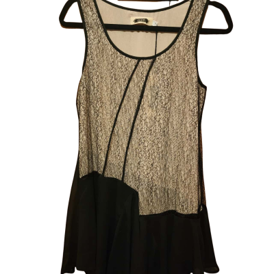  Junk Party  Top Size M  Lace Beige / Black  