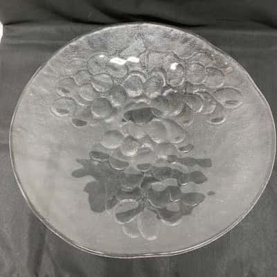 Kosta Boda Grapes Glass Serving Bowl