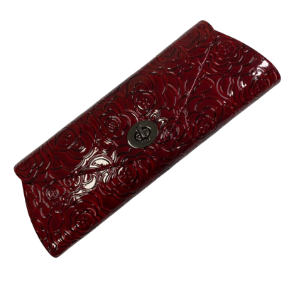 BNWT Olga Berg Rose-Patterned Red Handbag