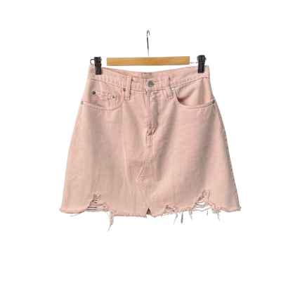 Nobody Denim Womens  Size 25 Denim Mini Skirt Pink  