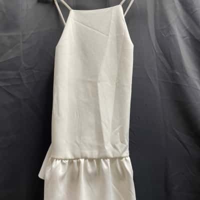 Decjuba Womens Size L White Mimosa Scuba Top