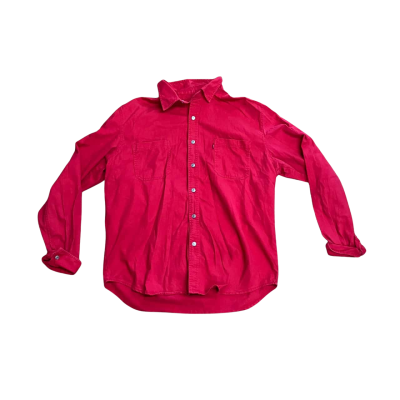 Levi's Red Denim Button Up Jacket Size XL