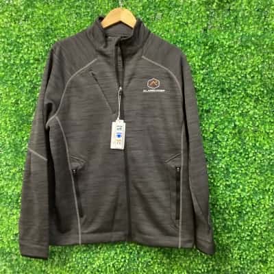 North End Mens  Size L Front Zipper Grey 