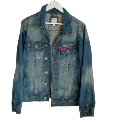 Lee Cooper Vintage Faded Denim Jacket/Blazer Size S Mens