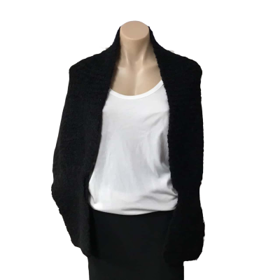 Satch Womens Black Knitted Charla Shrug (new)