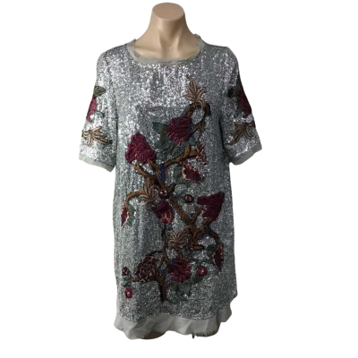 sachin and babi light blue dress Zara the Romy dress v neck embroidered