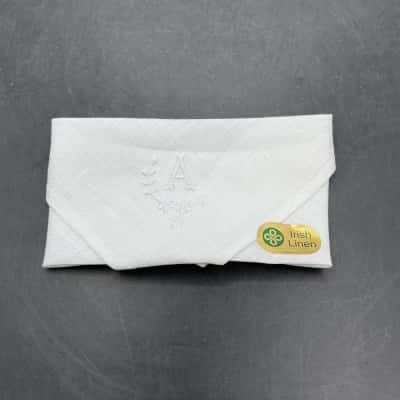  Womens Irish Linen A Monogrammed Handkerchief 