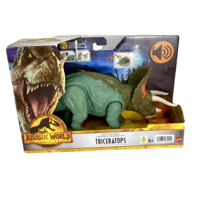 Jurassic World Dominion Roar Strikers Triceratops Action Figure