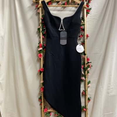 Womens Pilgrim Black Midi Dress Size 6 RRP $99.95