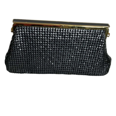  GC Black Metal Clutch Bag 