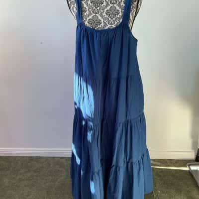 Sportsgirl Womens Maxi Navy Blue Dress Size 12